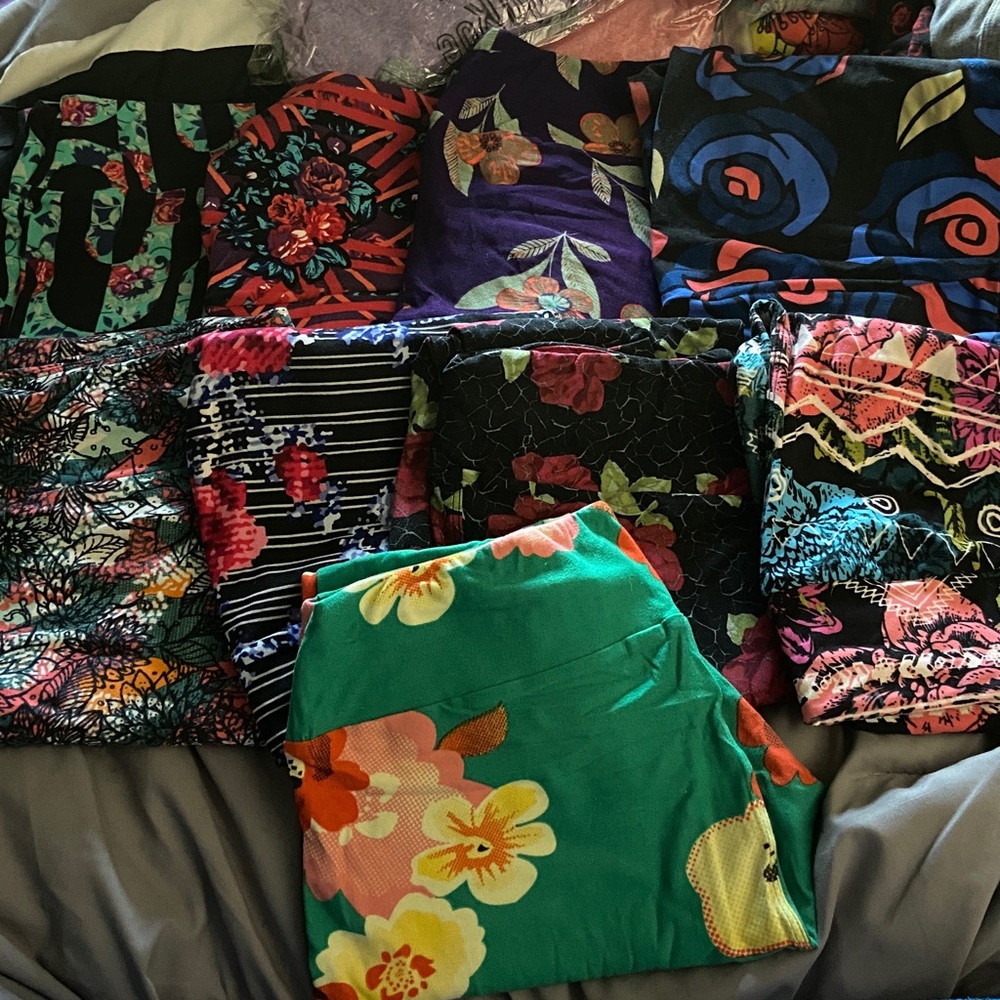 LuLaRoe Women's Leggings - Floral and Abstract Patterns